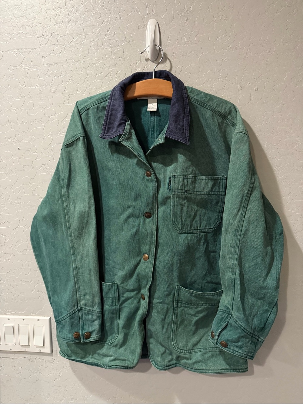 Vintage Gloria Vanderbilt Barn Chore Oversize Jacket Medium Bin 1